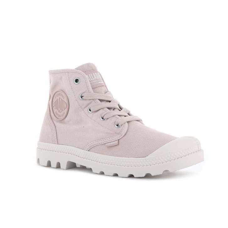 Palladium Pampa Hi Women's Boots Pink | UK B729-BQR